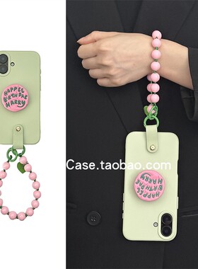 韩风ins海格蛋糕英文支架17promax适用苹果15promax手机壳iphone13清新粉绿撞色15pro软胶12全包14保护16套