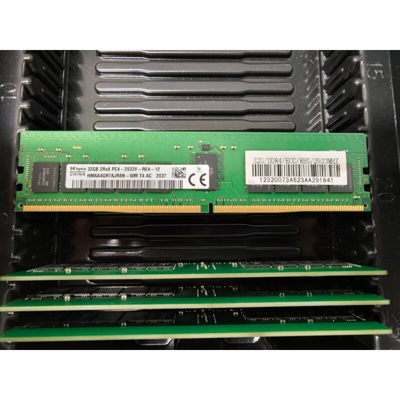 海力士原装 32G 2RX8 PC4-2933Y-RE4 服务器内存条 DDR4 2933 ECC