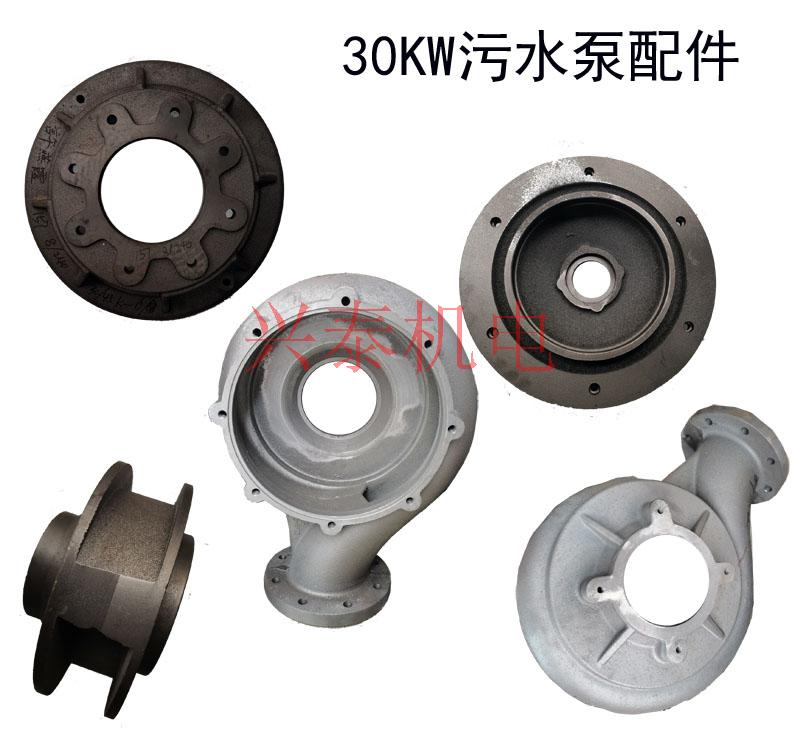轴径50铁水叶轮中间盖底网污水泵