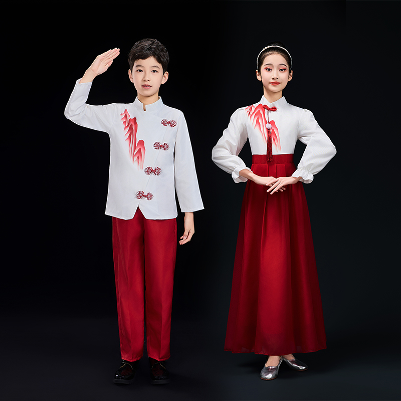 六一儿童古筝演出服小学生