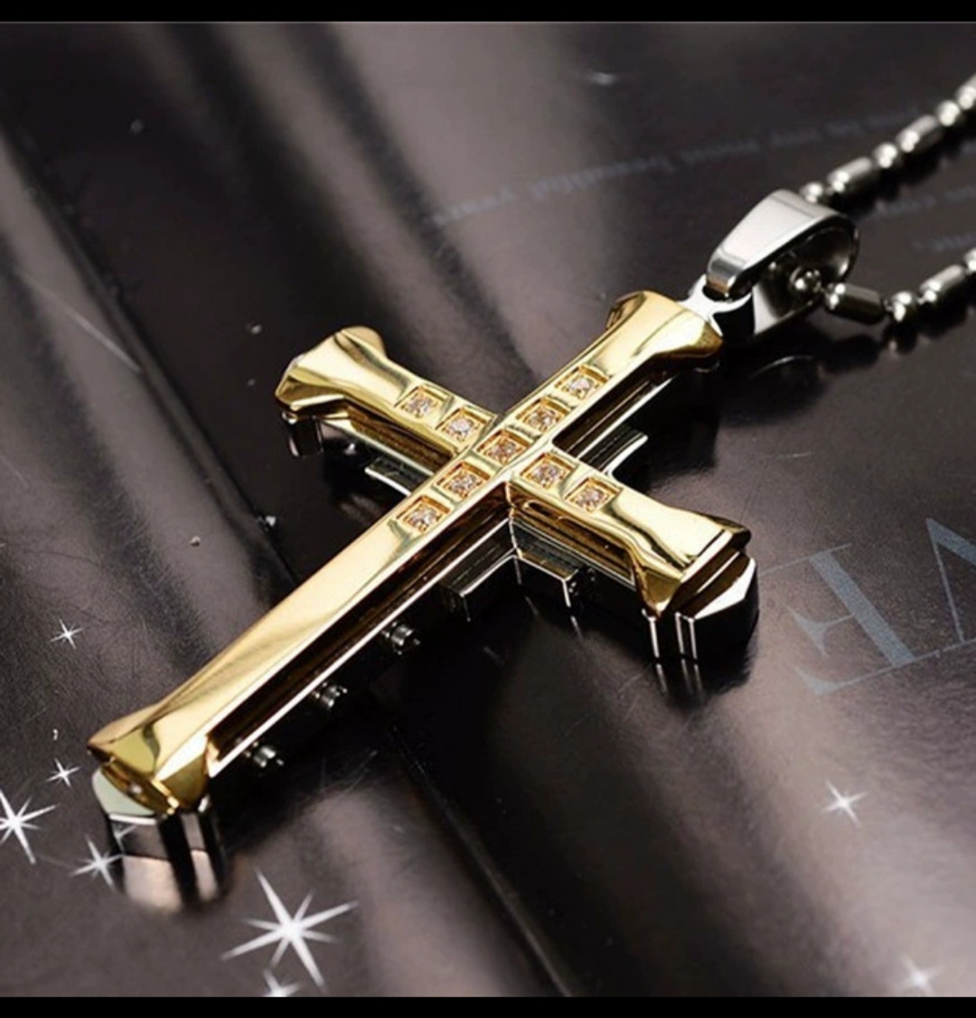 黑暗骑士同款男士水晶不锈钢吊坠