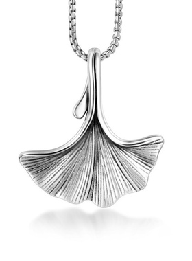 流行个性饰品银杏叶造型吊坠树叶造型项链时尚毛衣链