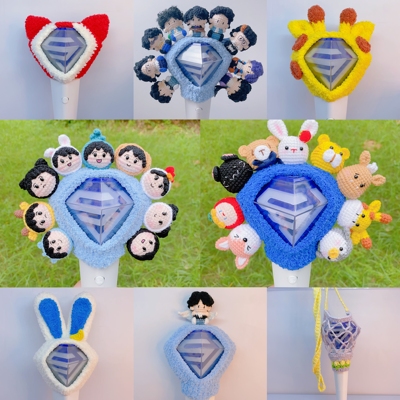 SUPER JUNIOR保护套钩织软糖应援棒保护套定制周边