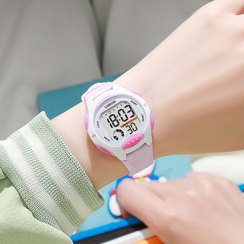儿童电子表运动多功能学生简约防水耐摔夜光计时闹钟男孩女孩手表