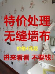 特价清仓拆迁无缝墙布欧式简约刺绣素色儿童房客厅卧室电视背景