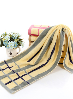 洗澡毛巾加长澡巾36*110cm运动跑步健身纯棉柔软吸水成人男女情侣