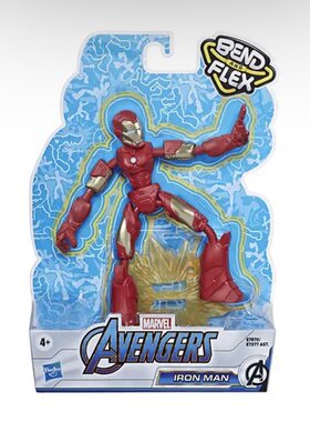 玩物尚志 孩之宝漫威灵动公仔MARVEL BEND AND FLEX 美国队长可动