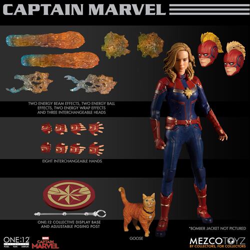 MEZCO漫威惊奇队长电影可动人偶