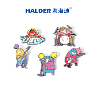 海洛迪指头人可爱卡通金属欧美摇滚乐队音乐团滴胶徽章胸针胸章