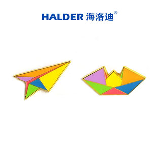 小船 彩色折纸 飞机 小老鼠 HALDER 徽章金属胸针 友谊 小鸟 4款