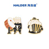 音乐IP指头人金属徽章交响乐团大鼓大管铃鼓乐器演奏家管弦乐胸针