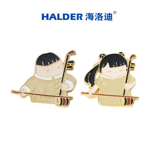 海洛迪音乐金属通用古典乐器徽章