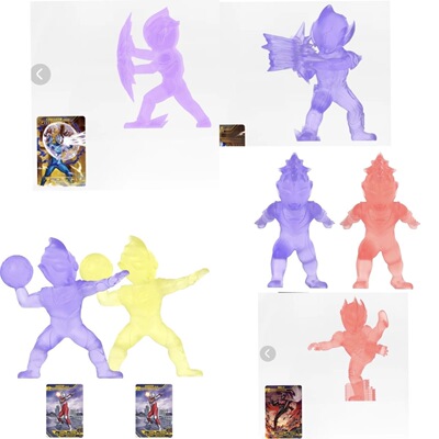 正版奥特曼夜光橡皮人偶