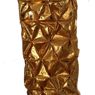 金色装饰用锡纸复合布包花盆婚礼庆典立柱大树木道具管道拍摄背景