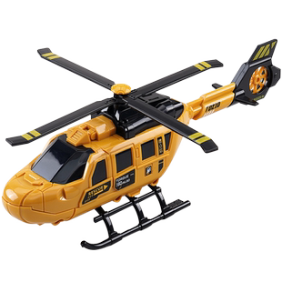 儿童直升飞机玩具旋转螺旋桨战斗机男孩小宝宝仿真救援直升机模型
