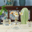 青涩 花时间 日式 手工禅意方形单支鲜花绿植桌面玄关玻璃花瓶