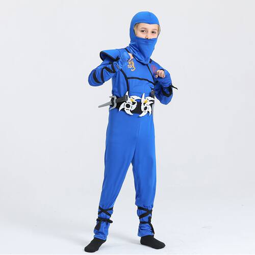 新款万圣节cosplay动漫服装儿童演出火影忍者衣服 武士服忍者服装