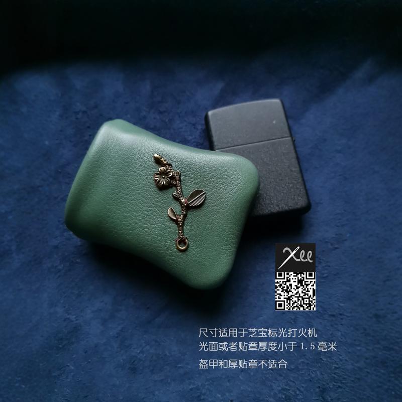 XU手工个性牛皮打火机皮套适用于Zippo小盔甲银机不适合重盔甲版