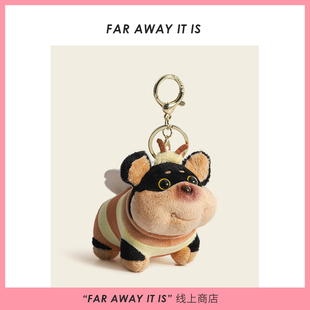 日本xdkxt蜜蜂小狗包包挂件女生可爱小玩偶钥匙扣书包挂饰送礼物