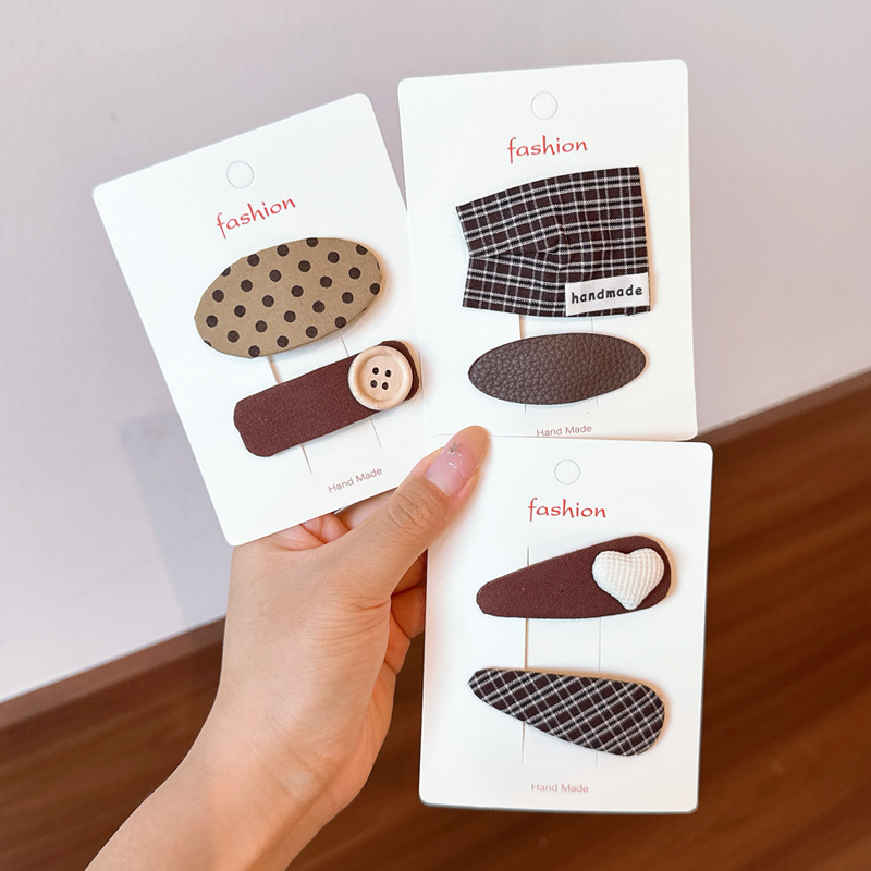 韩版小号布艺bb夹甜美百搭发夹