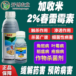 加收米2%春雷霉素叶斑病 角斑病 稻瘟病杀菌剂