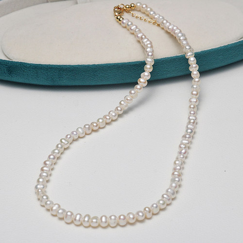 4-5mm天然淡水珍珠项链女轻奢