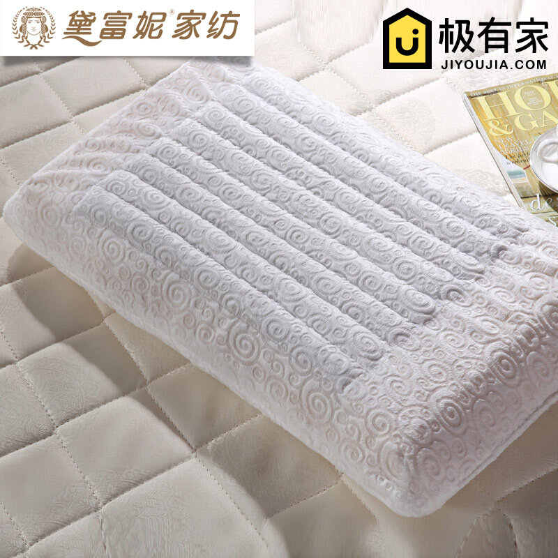黛富妮家纺麦饭石舒眠枕头偏高硬枕芯单人成人保健护颈椎春夏凉枕