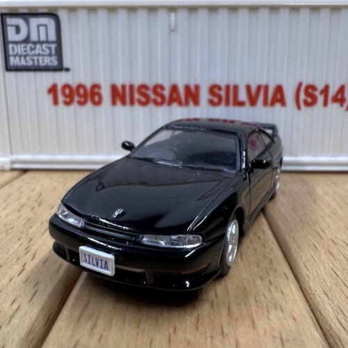 DM 1:64日产1996款飞鸡汽车合金模型摆件S14场景摆设