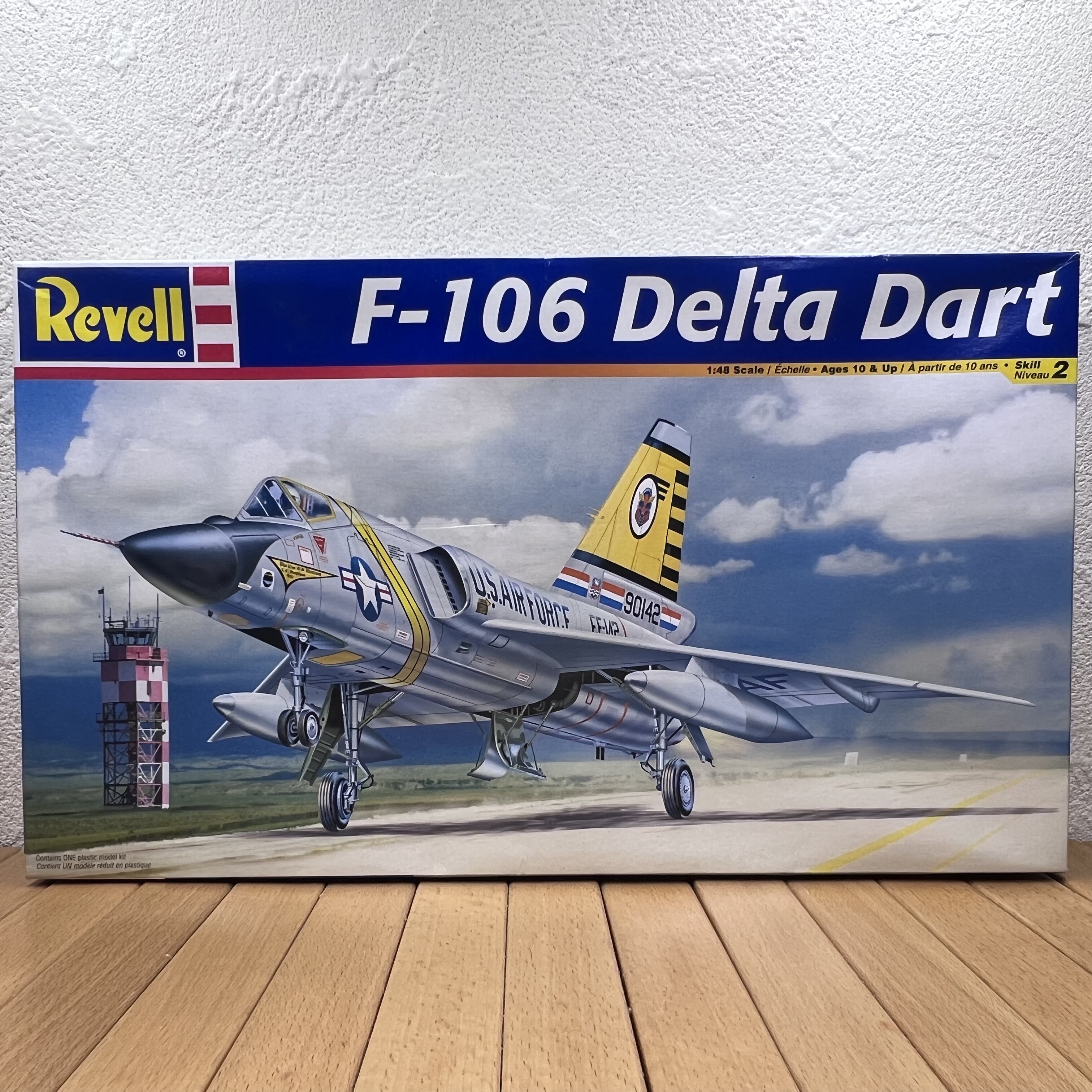 1:48美军F-106战斗机塑料飞机模型摆件 美空军三角标枪拼装模型