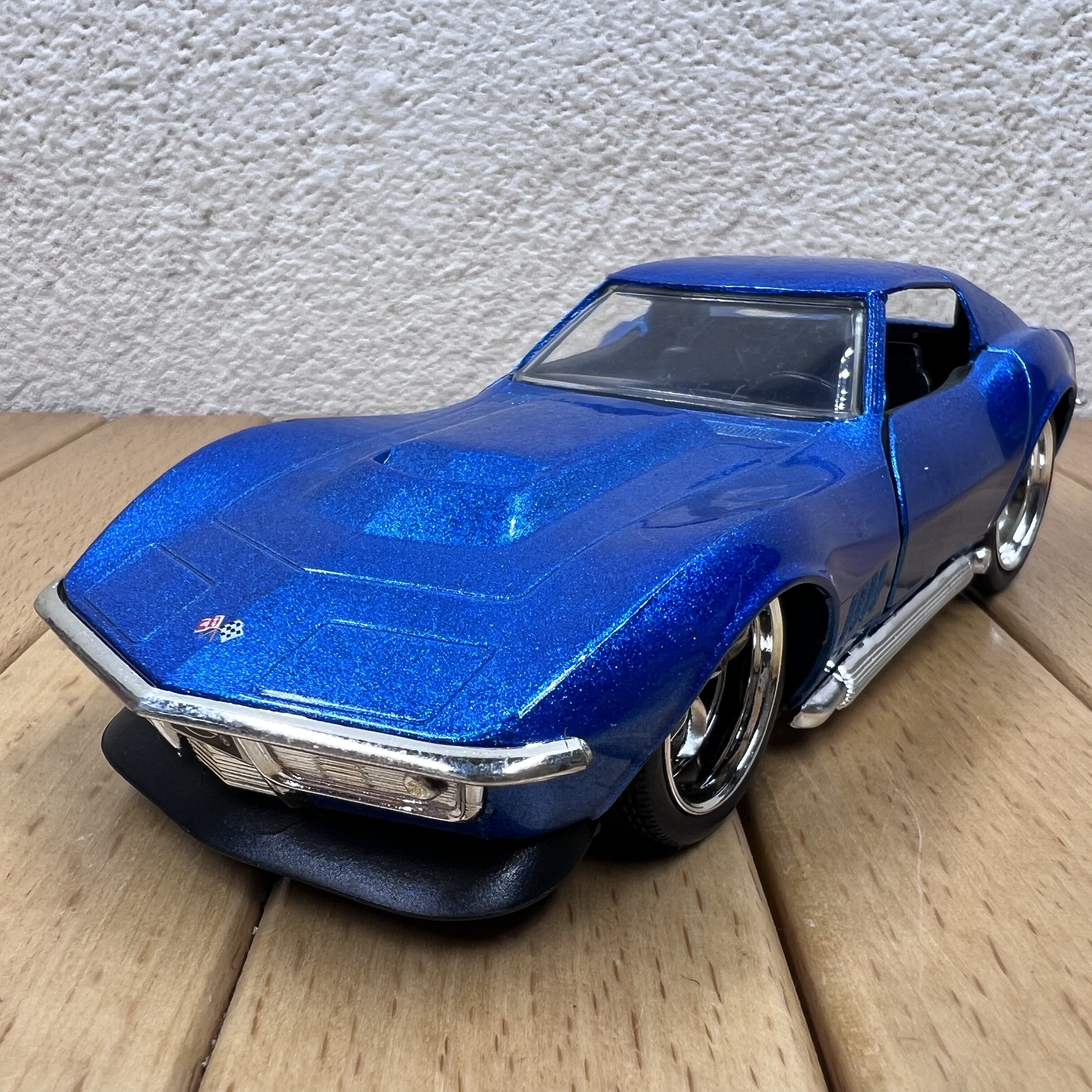 1:32雪佛兰1969款科尔维特黄貂鱼ZL-1跑车合金汽车模型摆件