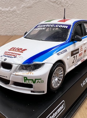 1:43宝马2006款320SI欧洲房车锦标赛赛车模型摆件汽车场景摆设