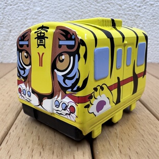 广州地铁Q版列车Ⅱ代一号线虎年特别版模型摆件 儿童玩具车