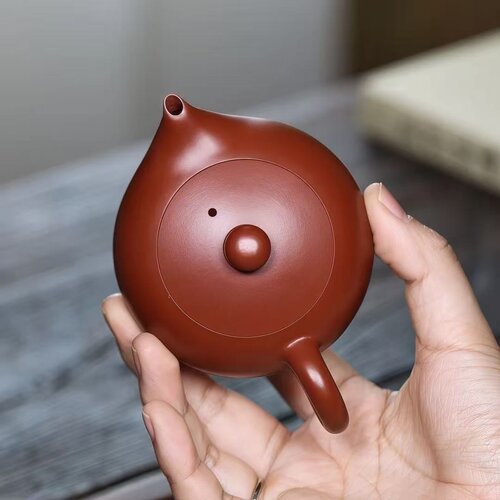 朱泥凤雏手工紫砂壶壶