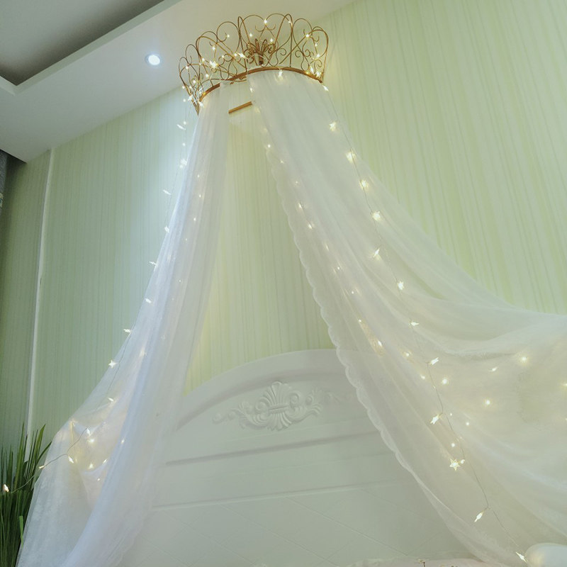 公主皇冠床幔蕾丝床头窗帘纱帐吊顶圆顶蚊帐宫廷韩式婚庆装饰床帘在类目 住宅家具, 床类, 床配件, 床幔中 - 来自Buy2taobao.com提供专业的淘宝代购服务