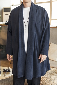 2025秋季汉服开衫男风衣男士披风外套D263P90图片