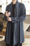 2025秋季汉服开衫男风衣男士披风外套D263P90，男装风衣，星座312B-2