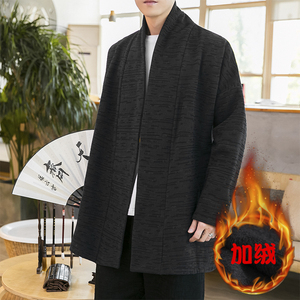 2023秋冬新款风汉服开衫加绒加厚披风外套D582P100图片