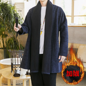 2023秋冬新款风汉服开衫加绒加厚披风外套D330P130图片