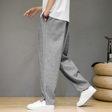 2023夏季男士麻色长裤宽松棉麻风休闲裤D833P65，男装休闲裤，星座312B-2