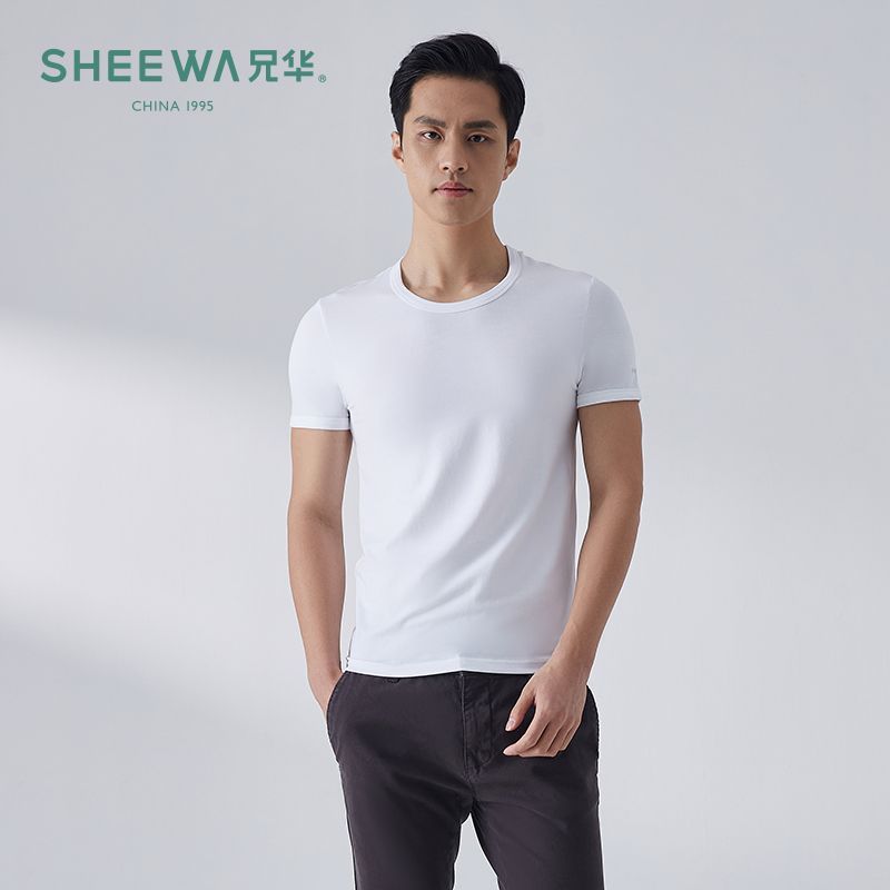 兄华男士莫代尔棉短袖T恤衫夏季