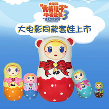 俄罗斯套娃益智玩具大头儿子电影套娃包邮5层卡通可爱儿童礼物