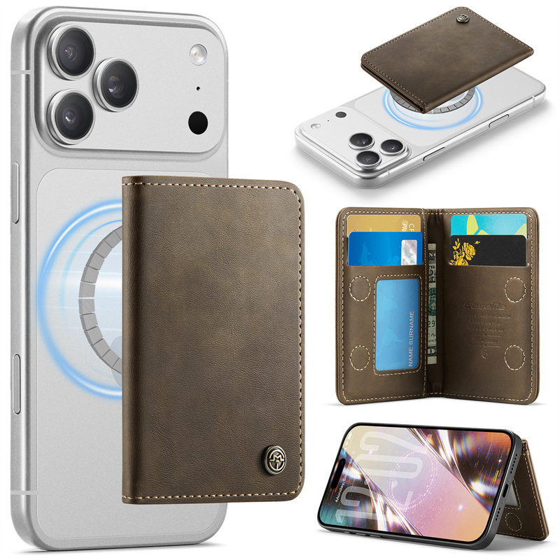 皮质磁吸卡包适用iPhone17promax手机壳装卡苹果16pro翻盖卡套14可插卡15plus放卡片13卡夹air防磁零钱包证件