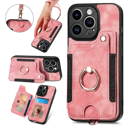 指环皮套适用iphone14promax手机壳16卡包苹果15零钱包13装卡12卡套17支架XR全包镜头x带挂绳手腕7plus保护套