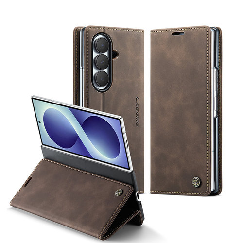 商务高端皮套适用三星fold8ultra手机壳Galaxyzfold7翻盖式flod6可插卡foid5放卡for8中轴全包带支架防摔外壳