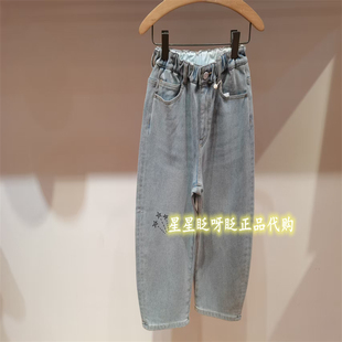 JNBY童装 国内代购 2025冬 595 现货 1P0E12160休闲牛仔裤 jnby