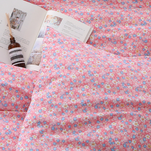 秋冬被套单件纯棉田园风小清新双人被罩200x230x240单人1.5米少女