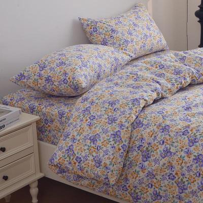 春夏新品纯棉被套单件小碎花