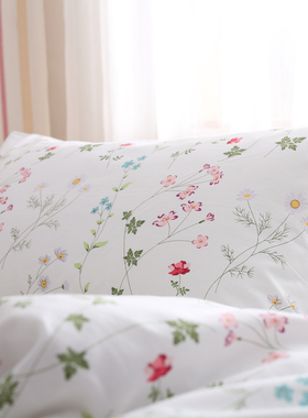 春天小清新白底小碎花床单单件纯棉斜纹1.21.51.82.0m床简约田园