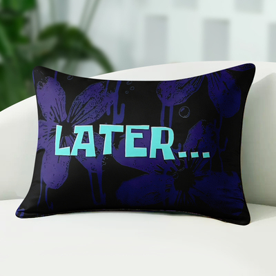 个性海绵宝宝英文转过场长抱枕DIY定制腰靠垫宿舍靠枕头套礼物