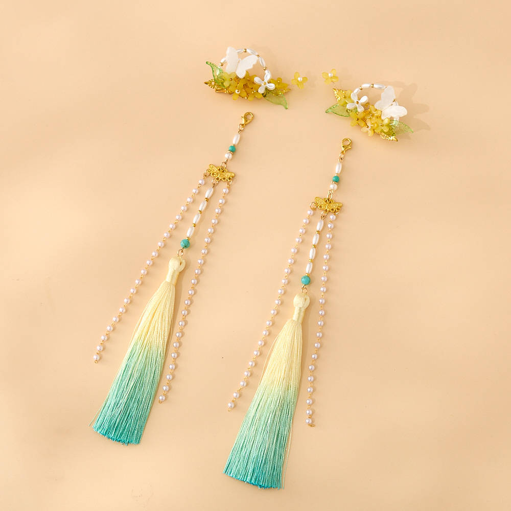 拾月儿童古风超仙发饰女童汉服头饰中国风仙气新中式流苏对夹飘带,童装/婴儿装/亲子装,发饰,淘宝优惠券,粉丝福利购,淘宝优惠卷